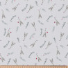 Acryl Coated Cotton DAMEDEFER Gray / Red